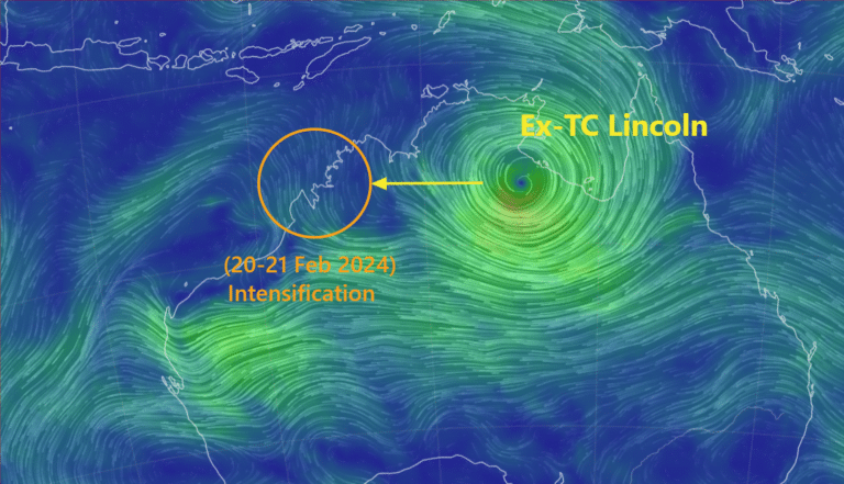 Read more about the article Ex-Tropical Cyclone Lincoln: Redevelopment Possible