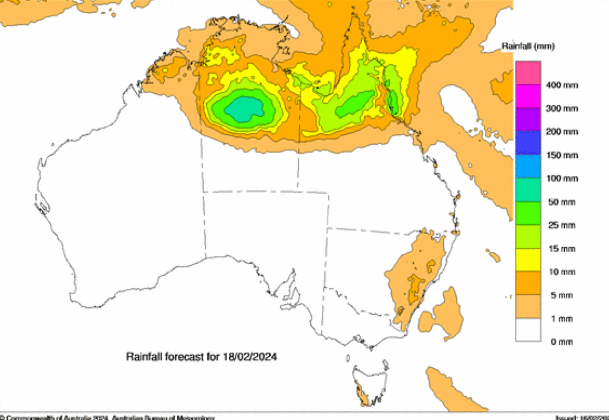 EX-TC Lincoln:  Massive Rainfall in Northern Australia