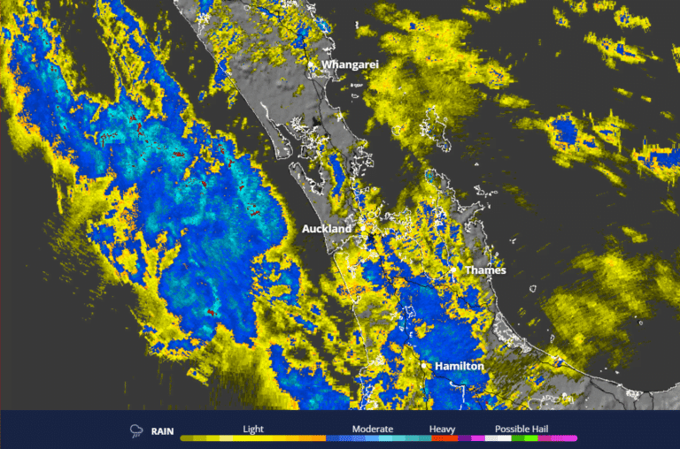 Read more about the article Auckland Weather: Heavy Rain May Affect Auckland Today (Monday) But Clear Up Tomorrow