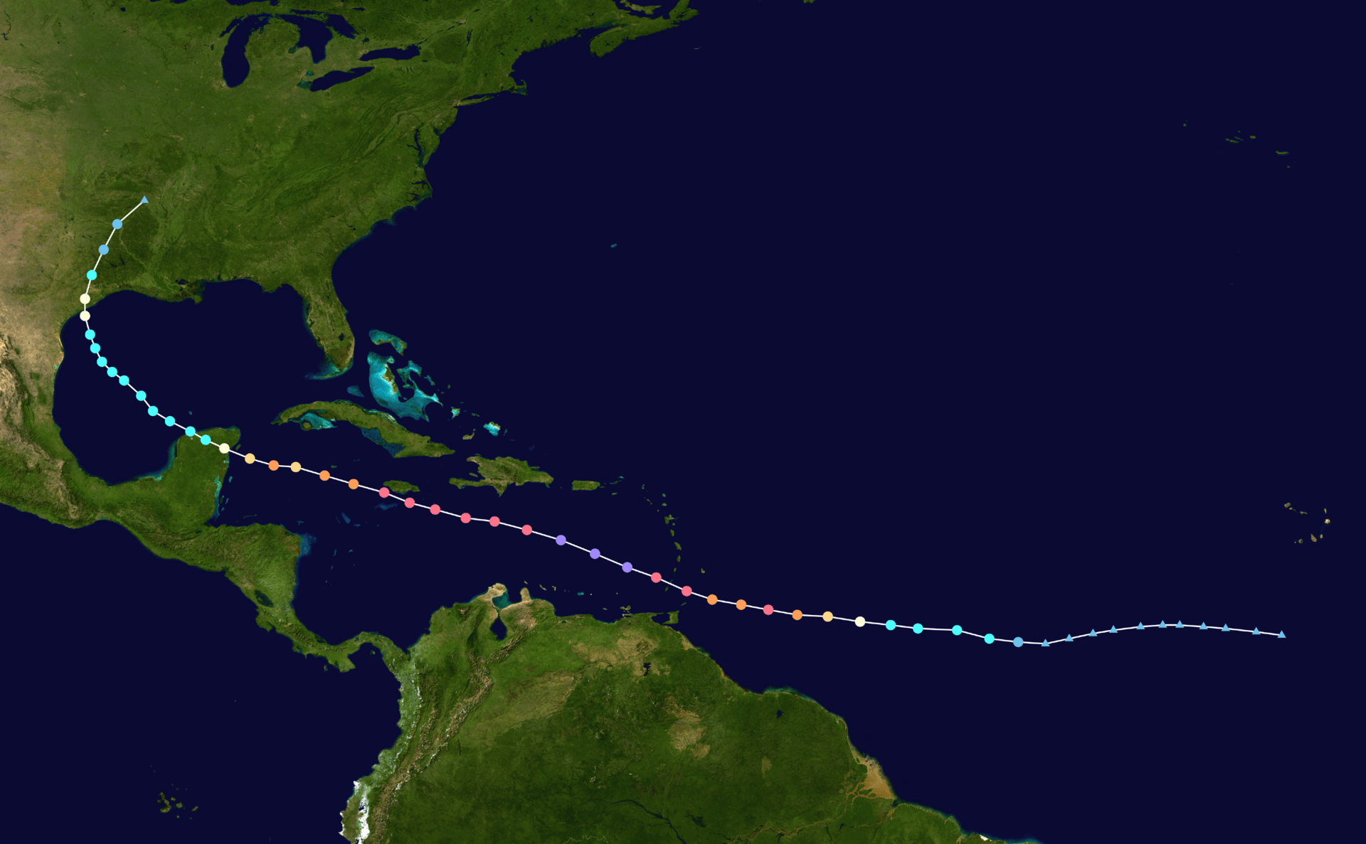 hurricane beryl track