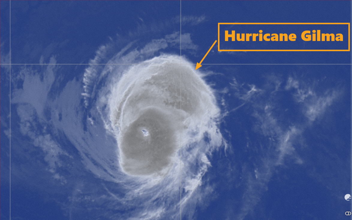 Read more about the article Hurricane Gilma to Maintain Hurricane Status For Another 24hrs