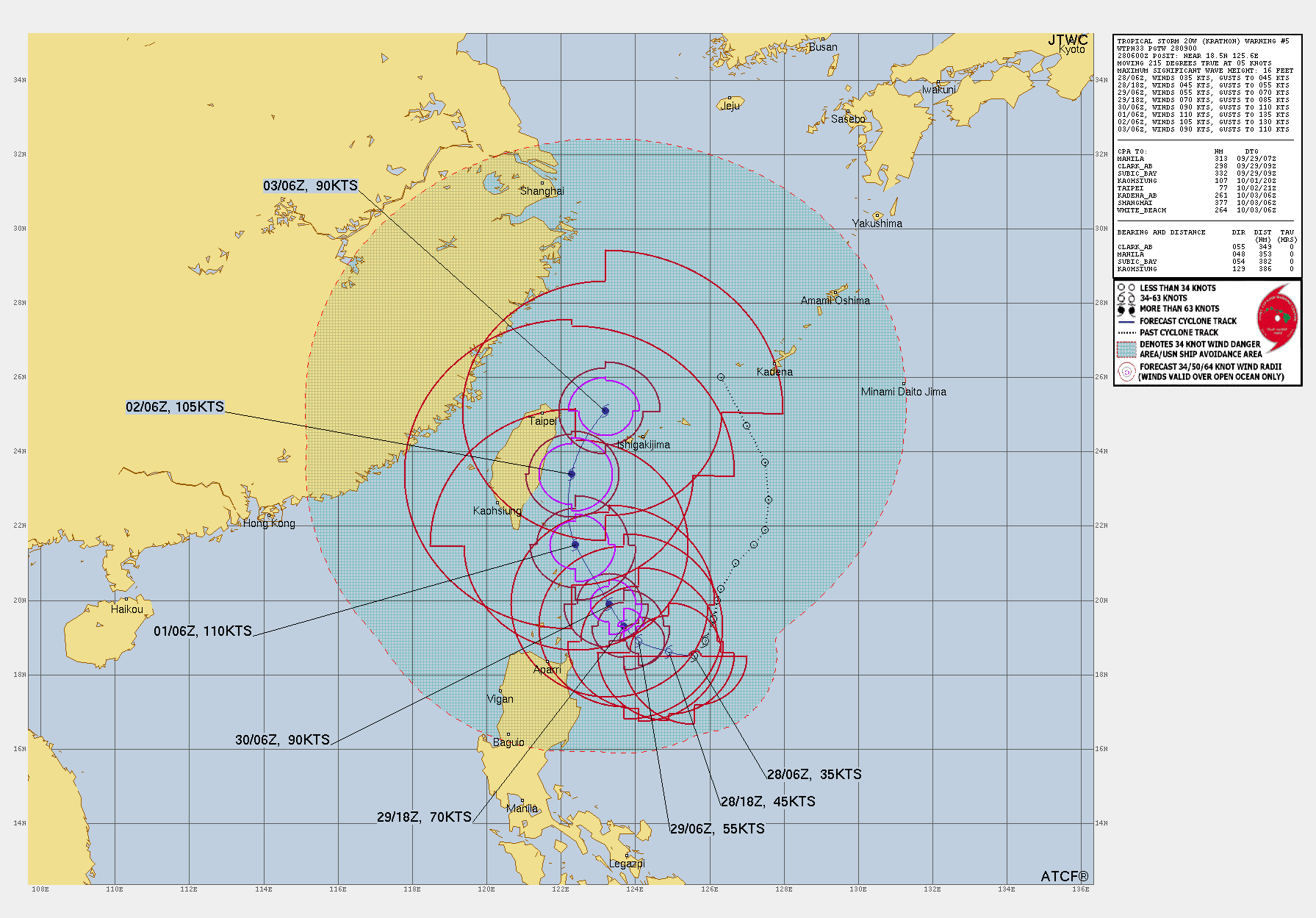 Tropical Storm Krathon Track