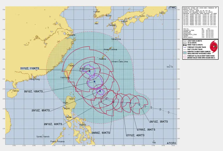 Read more about the article Tropical Storm Kong-Rey to Intensify over Western Pacific