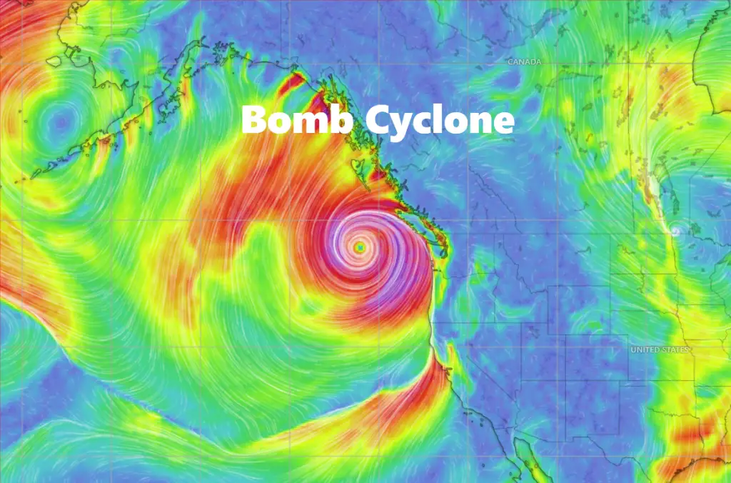 Bomb Cyclone Hits US Northwest and Western Canada