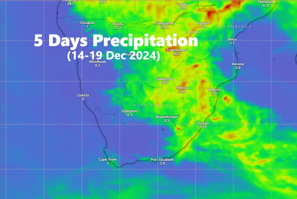 10-Day Weather of Cape Town