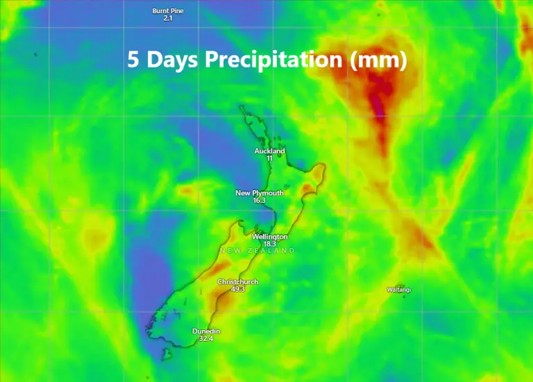 Read more about the article 10-Day Weather Forecast of Auckland, New Zealand – 17 to 26 Dec