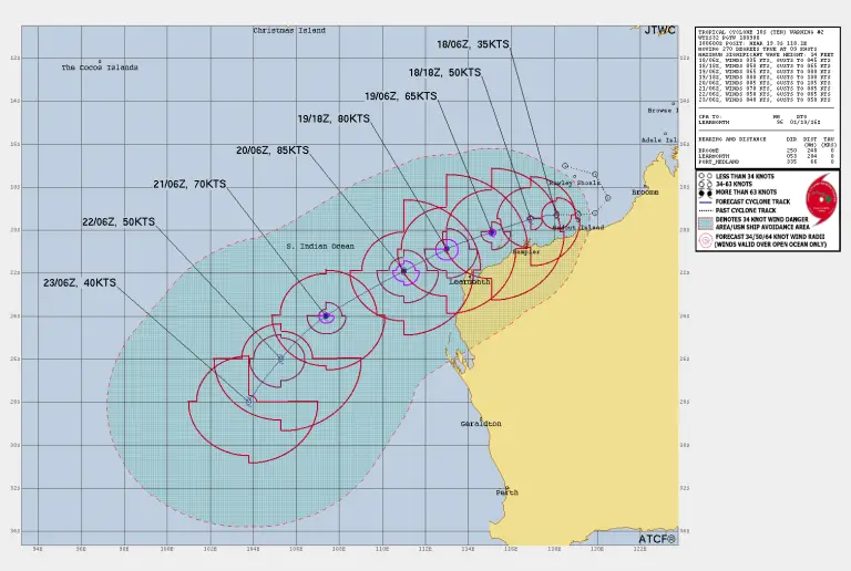 Read more about the article Latest Update on Tropical Cyclone 10S (Tropical Low 11U) Near Northwest Australia