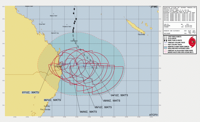 Read more about the article Tropical Cyclone Alfred Latest Update: Landfall Near Brisbane, AU