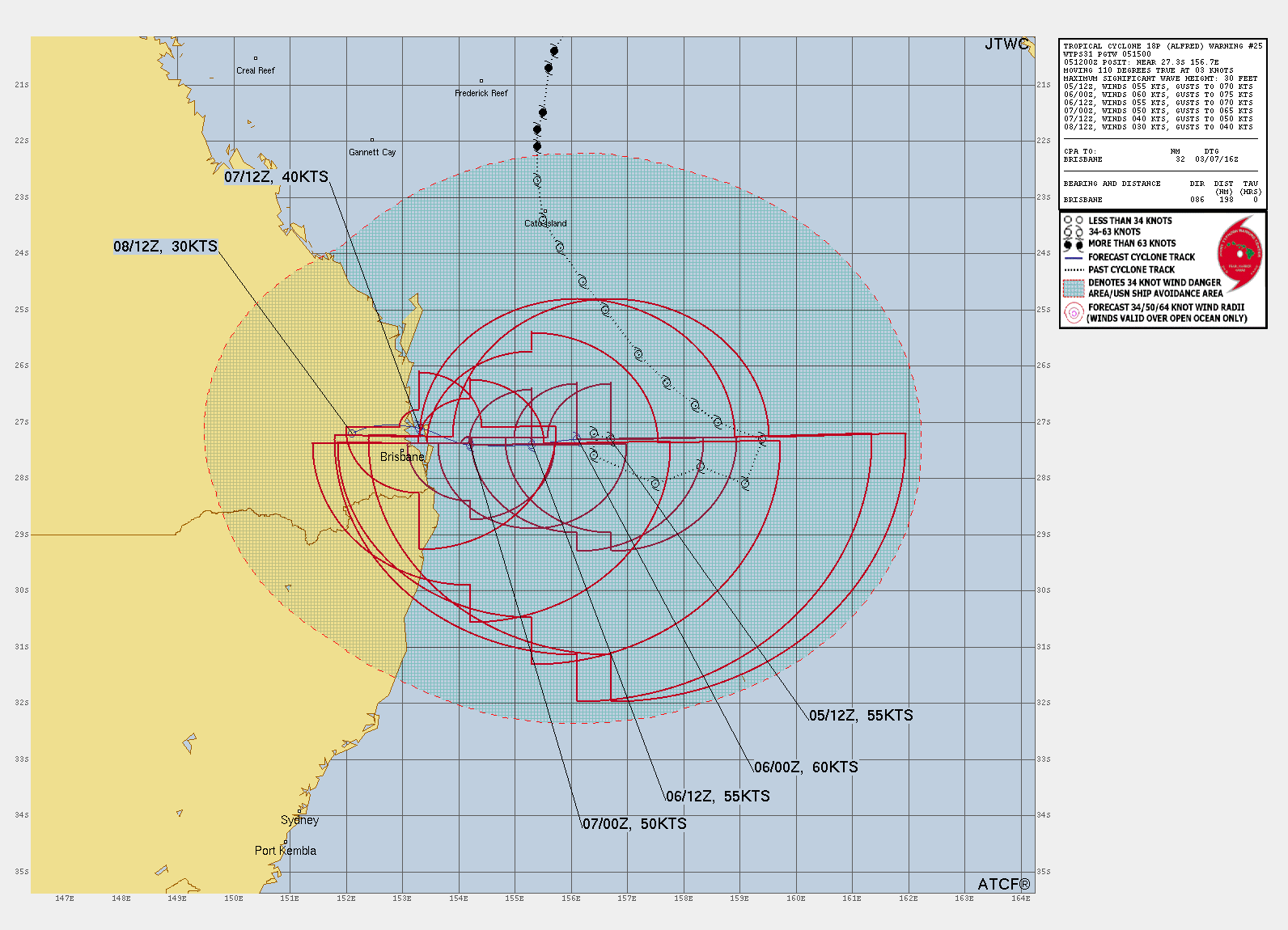 Read more about the article Cyclone Alfred Latest Update: Nearing Brisbane,  AU & Intensifying