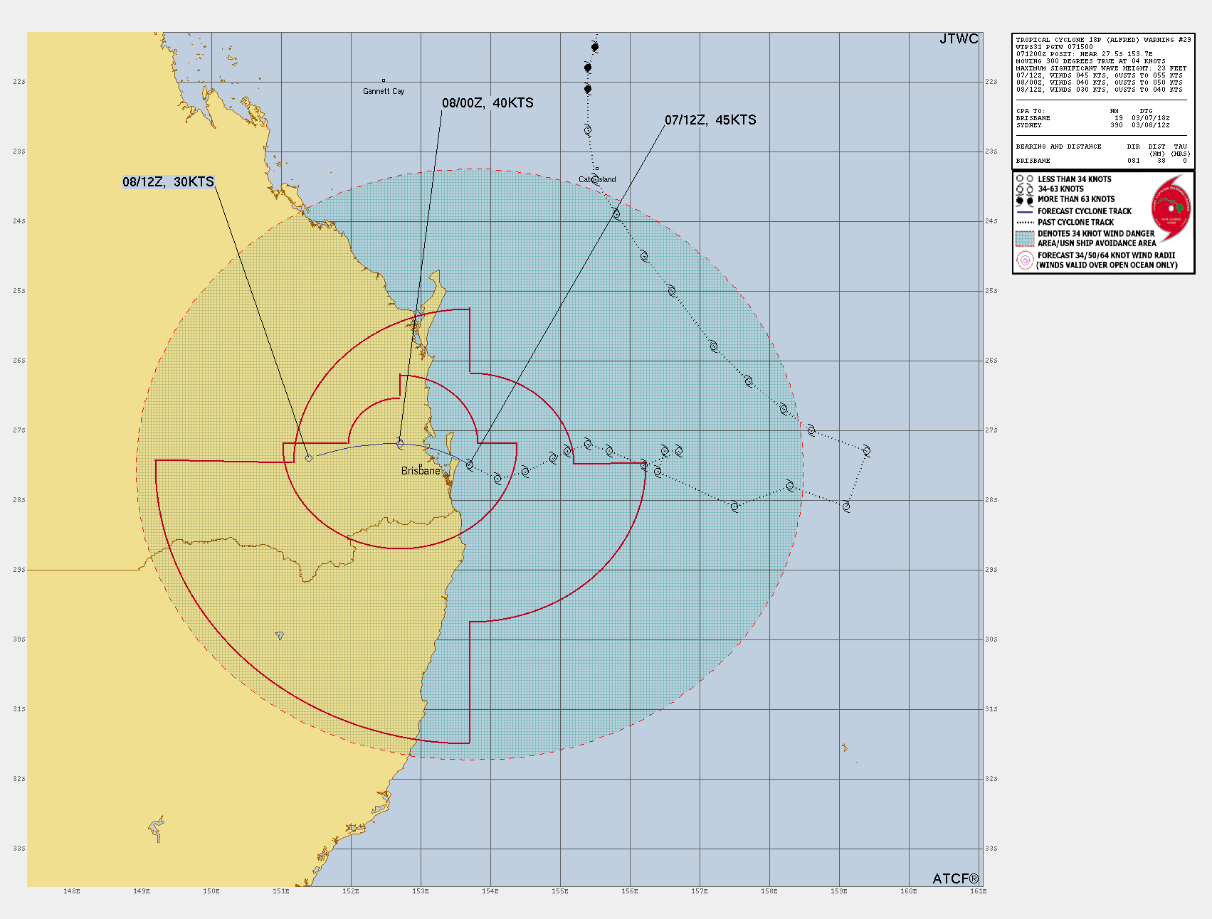 Read more about the article Latest Update on Tropical Cyclone Alfred – March 7, 2025, 15:00Z