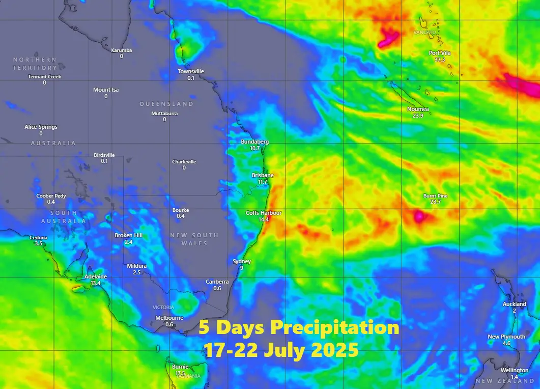 Read more about the article Brisbane 7-Day Forecast for July 17 to July 23, 2025